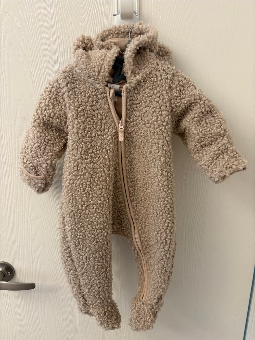 H&M baby hooded jumpsuit